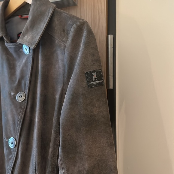 Like New Small Frieda & Freddie’s Green Leather Jacket - Picture 8 of 8